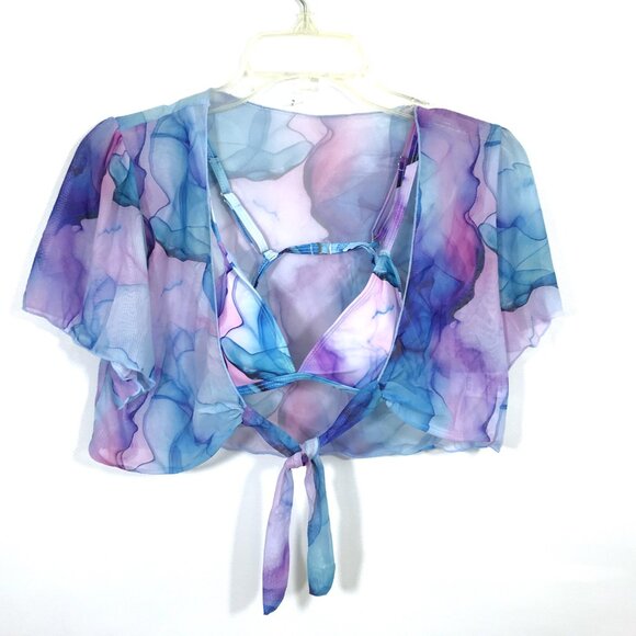 Girl Sz 12 Swimsuit Bikini Set - Picture 7 of 12